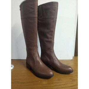 DREIA Knee-High BRUSH Brown Leather Boots By Sole Bound Baretraps 7M